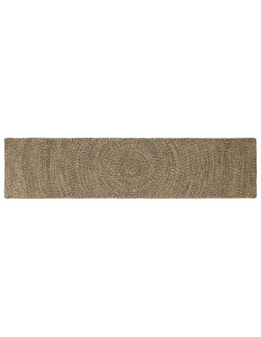 Tappeti per area Naturale e Nero 60 x 200 cm Juta