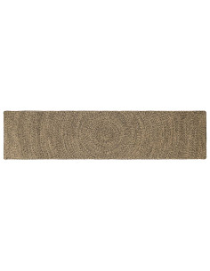 Tappeti per area Naturale e Nero 60 x 250 cm Juta