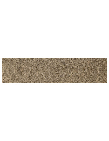 Tappeti per area Naturale e Nero 60 x 300 cm Juta