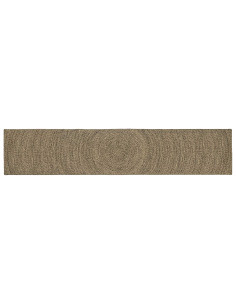Tappeti per area Naturale e Nero 60 x 400 cm Juta