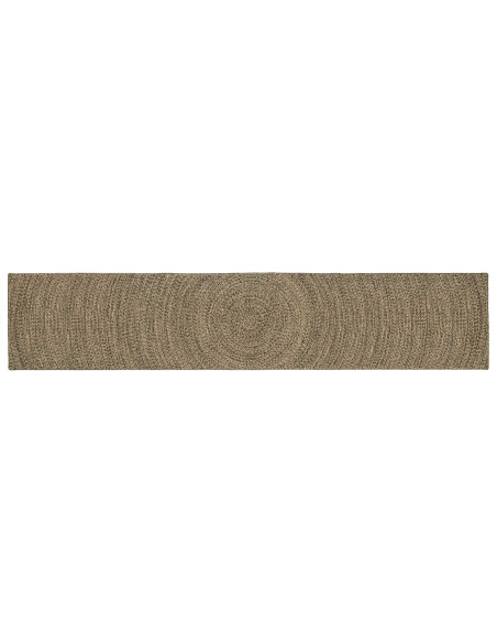Tappeti per area Naturale e Nero 60 x 400 cm Juta