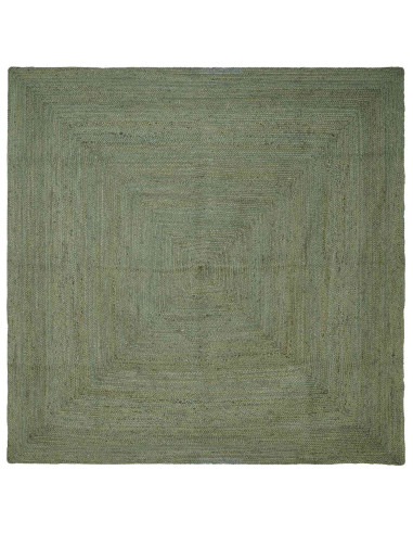 Tappeti per area Quadrato Verde Oliva 240 x 240 cm Juta