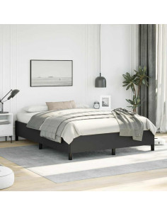 Struttura letto senza Materasso Nera 152x203 cm matrimoniale in Similpelle