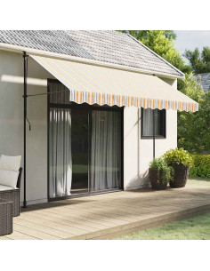 Tessuto Ricambio per Mantovana Tenda Strisce Multicolore 3,5 m
