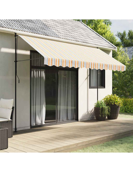 Tessuto Ricambio per Mantovana Tenda Strisce Multicolore 3,5 m