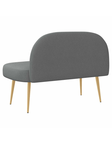 Panchina imbottita con schienale Grigio scuro 110 x 60 x 76 cm