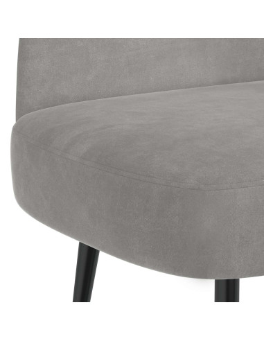 Panchina imbottita con schienale Grigio chiaro 110 x 60 x 76 cm