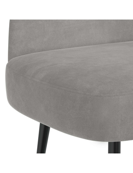 Panchina imbottita con schienale Grigio chiaro 110 x 60 x 76 cm