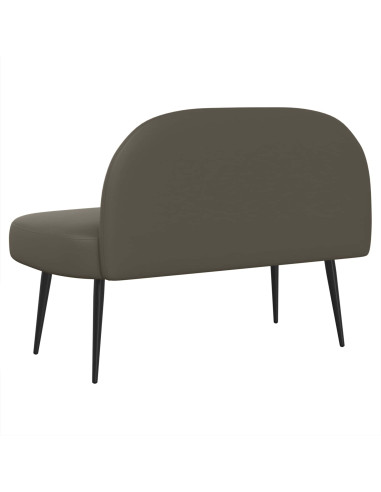 Panchina imbottita con schienale Grigio 110 x 60 x 76 cm