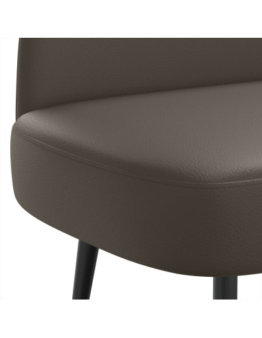 Panchina imbottita con schienale Grigio 110 x 60 x 76 cm