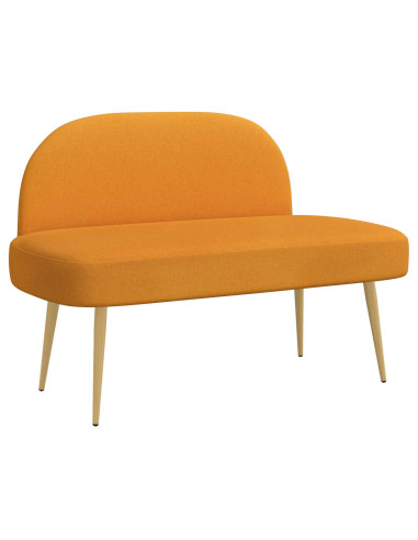 Panchina imbottita con schienale Giallo scuro 110 x 60 x 76 cm