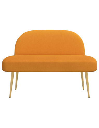 Panchina imbottita con schienale Giallo scuro 110 x 60 x 76 cm