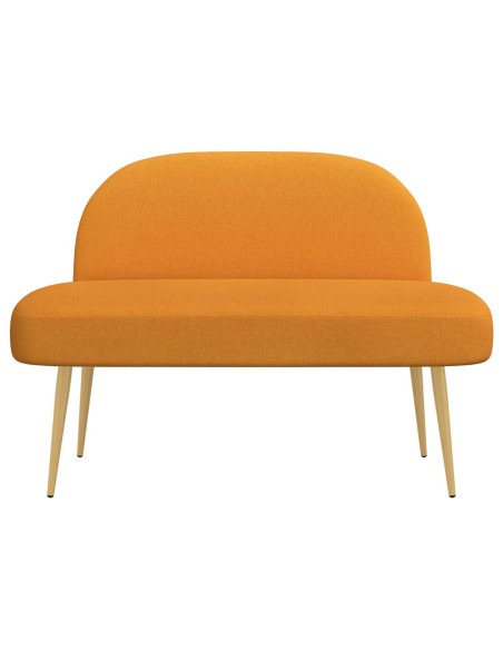 Panchina imbottita con schienale Giallo scuro 110 x 60 x 76 cm