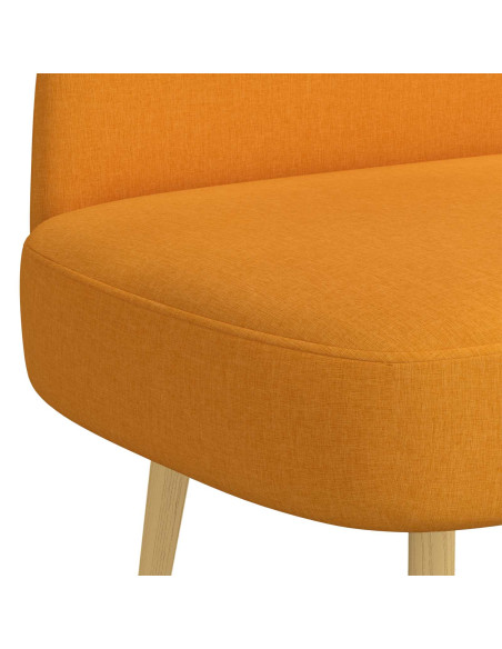Panchina imbottita con schienale Giallo scuro 110 x 60 x 76 cm