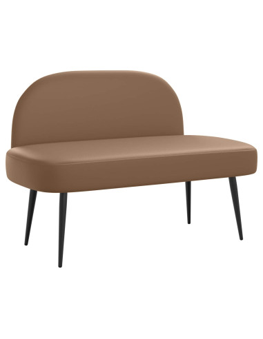 Panchina imbottita con schienale Cappuccino 110 x 60 x 76 cm