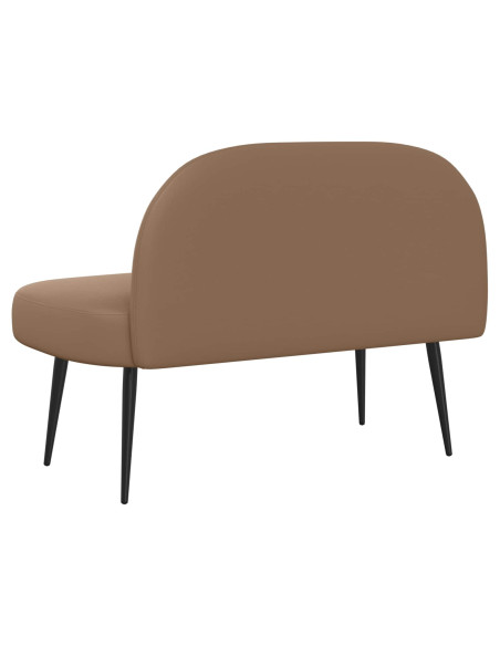 Panchina imbottita con schienale Cappuccino 110 x 60 x 76 cm