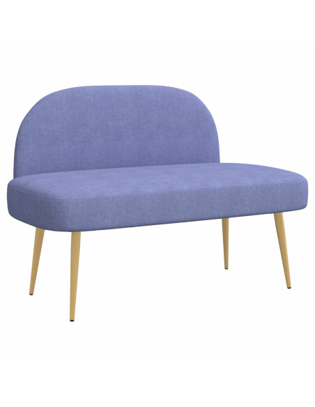 Panchina imbottita con schienale Blu Jeans 110 x 60 x 76 cm