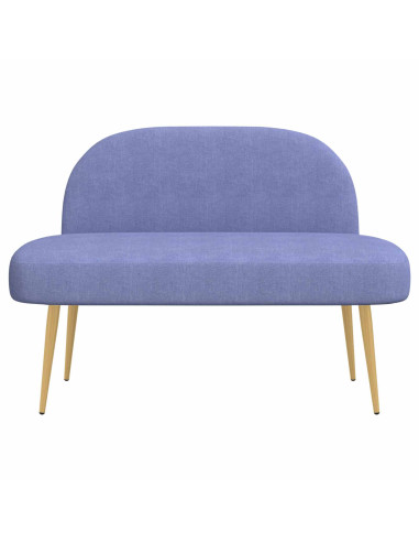 Panchina imbottita con schienale Blu Jeans 110 x 60 x 76 cm