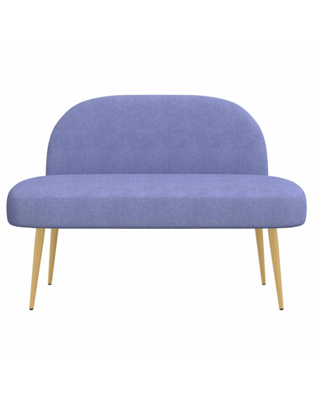 Panchina imbottita con schienale Blu Jeans 110 x 60 x 76 cm
