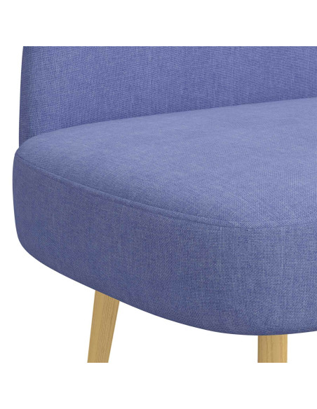 Panchina imbottita con schienale Blu Jeans 110 x 60 x 76 cm