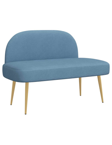 Panchina imbottita con schienale Blu 110 x 60 x 76 cm