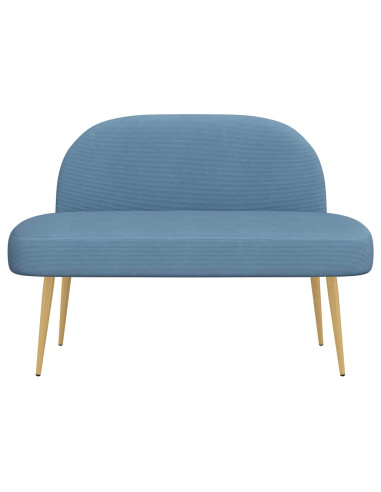 Panchina imbottita con schienale Blu 110 x 60 x 76 cm