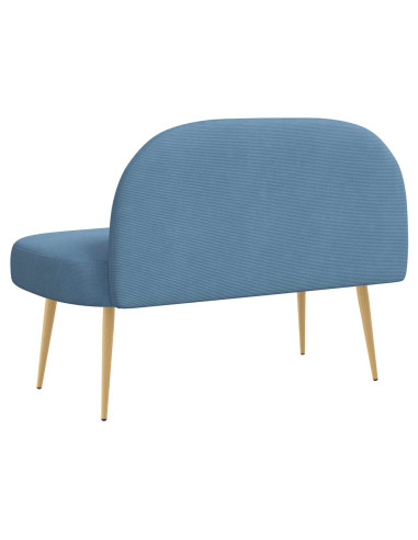 Panchina imbottita con schienale Blu 110 x 60 x 76 cm