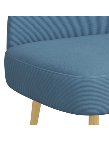 Panchina imbottita con schienale Blu 110 x 60 x 76 cm