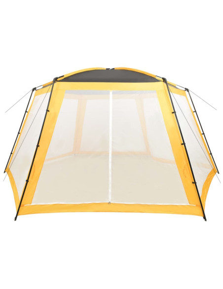 Tenda per Piscina in Tessuto 660x580x250 cm Gialla