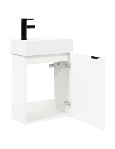 Mobile bagno con rubinetto Bianco 45,5 x 22,5 x 84 cm