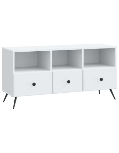 Mobile TV Bianco 102 x 34,5 x 50 cm Legno ingegnerizzato