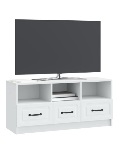 Mobile TV Bianco 102 x 34,5 x 47 cm Legno ingegnerizzato