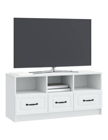 Mobile TV Bianco 102 x 34,5 x 47 cm Legno ingegnerizzato