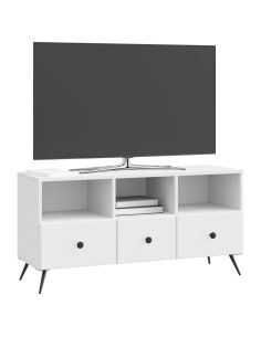 Mobile TV Bianco 102 x 34,5 x 50 cm Legno ingegnerizzato 2