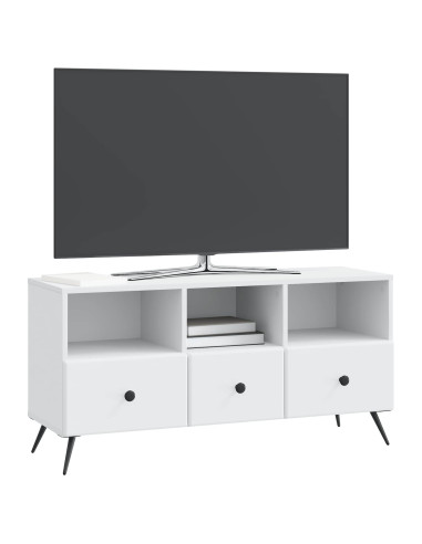 Mobile TV Bianco 102 x 34,5 x 50 cm Legno ingegnerizzato