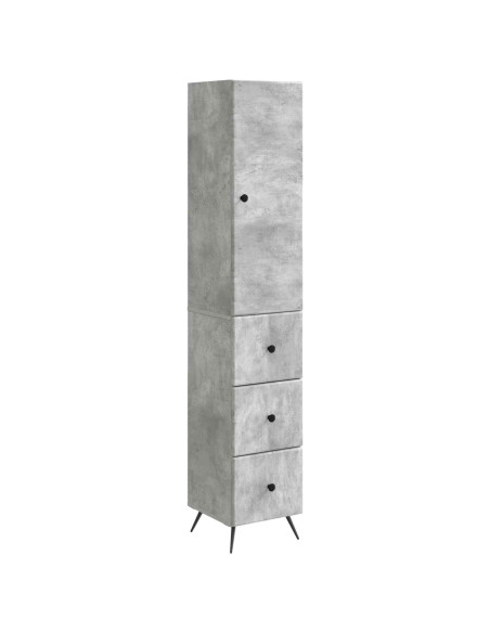 Set di armadi 2 pcs Grigio Cemento 34,5 x 34,5 x 90 cm