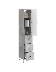 Set di armadi 2 pcs Grigio Cemento 34,5 x 34,5 x 90 cm 2