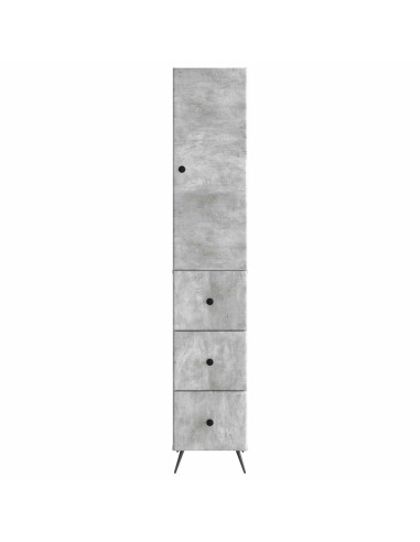 Set di armadi 2 pcs Grigio Cemento 34,5 x 34,5 x 90 cm