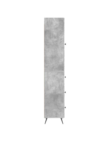 Set di armadi 2 pcs Grigio Cemento 34,5 x 34,5 x 90 cm