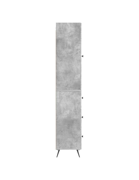 Set di armadi 2 pcs Grigio Cemento 34,5 x 34,5 x 90 cm