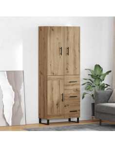 Credenza 2 pcs Rovere artigianale 69,5 x 34 x 180 cm