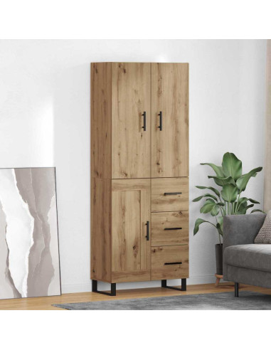 Credenza 2 pcs Rovere artigianale 69,5 x 34 x 180 cm