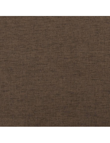 Poggiapiedi Marrone 45x29,5x35 cm in Tessuto e Similpelle