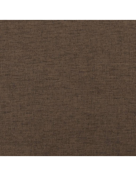 Poggiapiedi Marrone 45x29,5x35 cm in Tessuto e Similpelle
