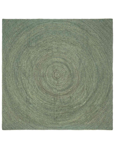 Tappeti per area Verde Oliva 200 x 200 cm Juta