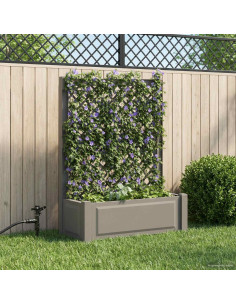 Vaso Grande con Direzione Grigio 99,5 x 43 x 133,5 cm PP