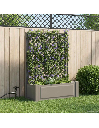 Vaso Grande con Direzione Grigio 99,5 x 43 x 133,5 cm PP