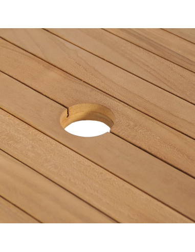 Mobile Bagno in Massello di Teak con Lavabo in Pietra di Fiume