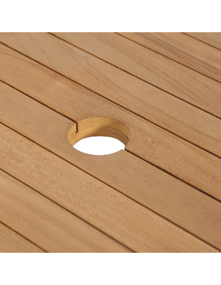 Mobile Bagno in Massello di Teak con Lavabo in Pietra di Fiume