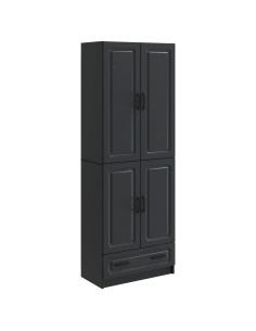 Set di armadi 2 pcs Nero Legno ingegnerizzato